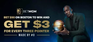 BetMGM Sportsbook Bet $50 on Boston to Win and Get $3
