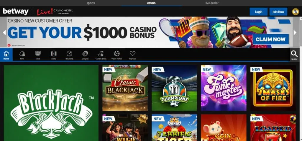 betway casino pa welcome bonus