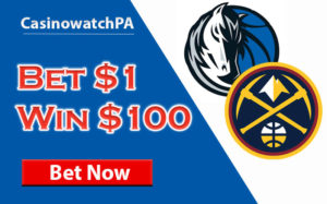 NUGGETS VS. MAVERICKS: BET $1, WIN $100