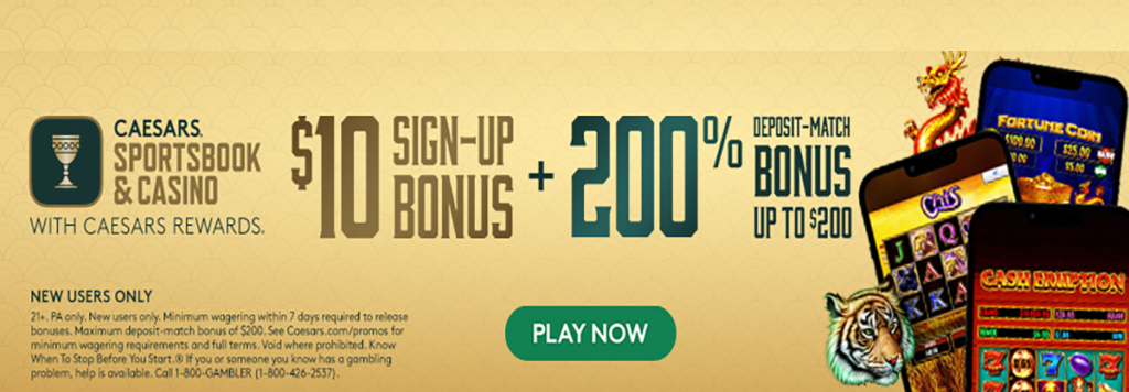 Caesars casino deposit bonus $10 free